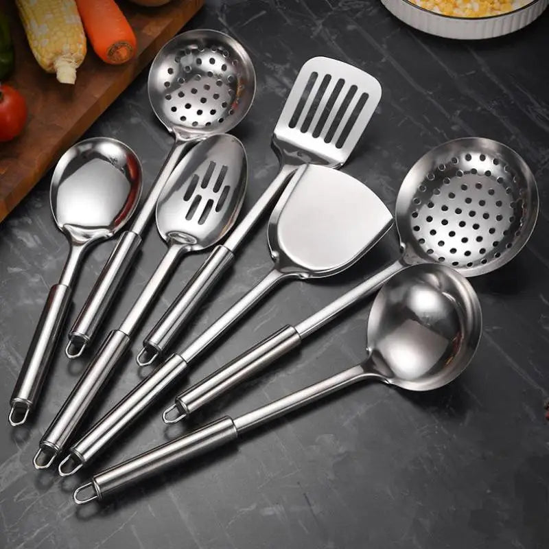 Utensils Dinnerware Cooking Tool Kitchen Gadgets Kitchen Cookware Cooking Utensils Stainless Steel Shovel Soup Spoon Turner