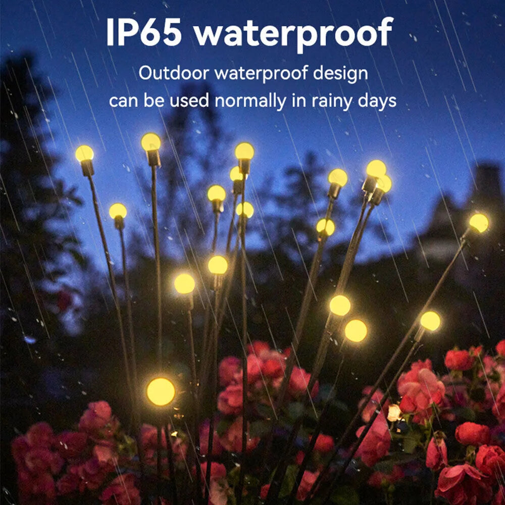 8/10LED Solar Light Outdoor Garden Decoration Landscape Lights Firework Firefly Lawn Lamps Country House Balcony Decor Lamp