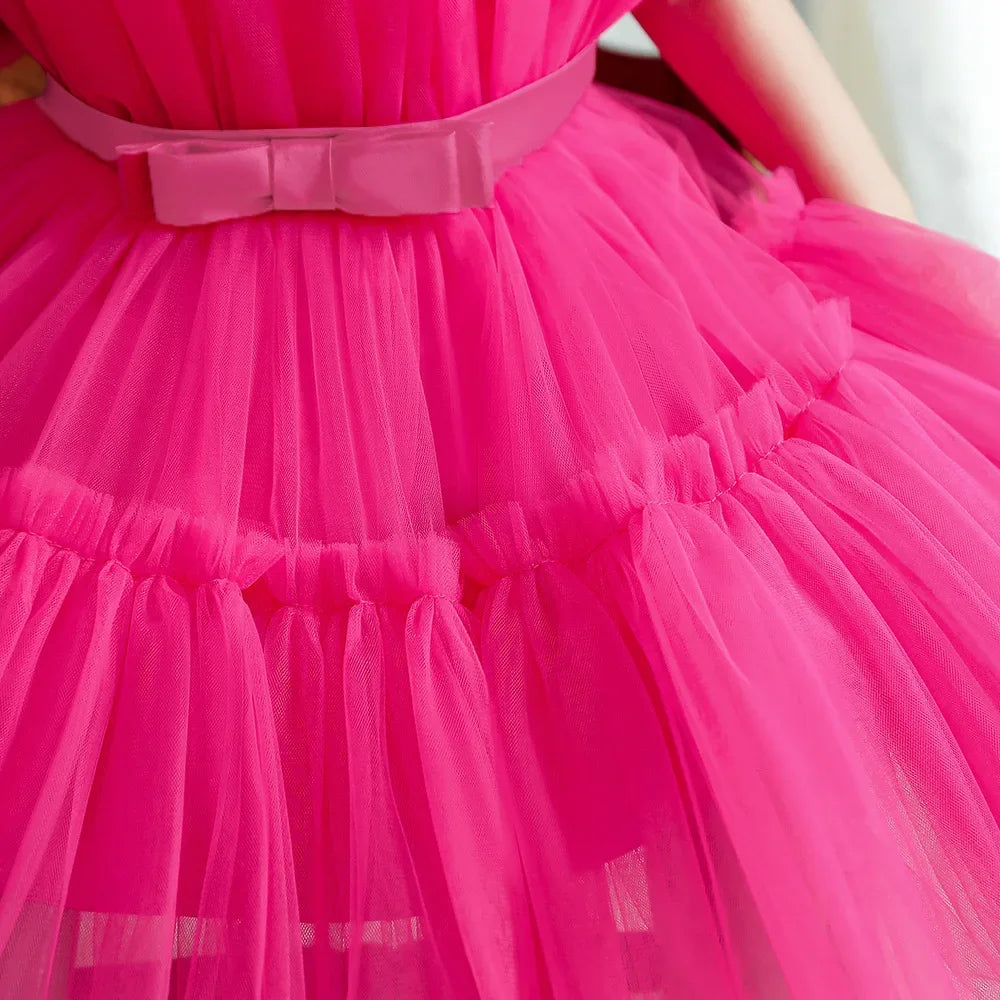 Baby Girls Clothes Toddler Kids Wedding Princess Dress Elegant Birthday Gowns Tulle Bridesmaid Evening Party Christmas Vestidos