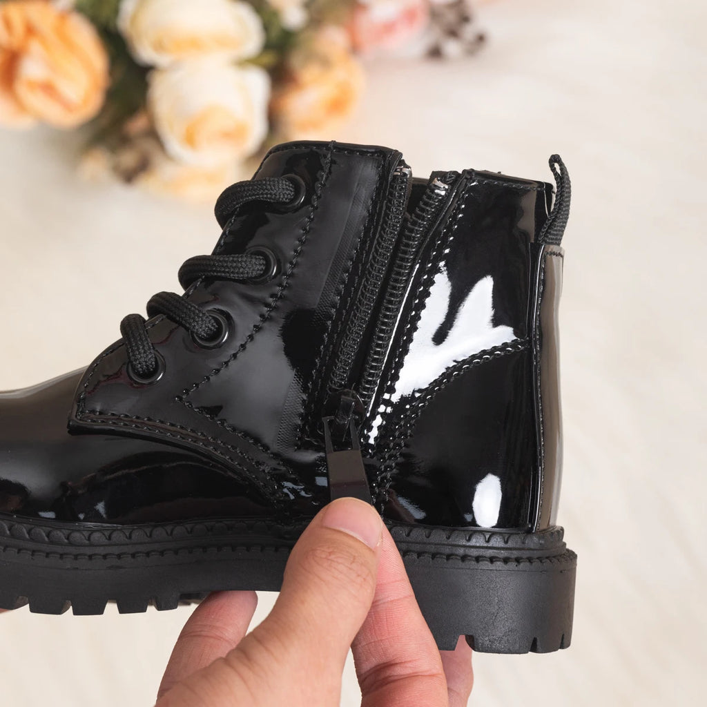 Baby Autumn and Winter Fashionable Round Toe Thick Sole Single Comfortable Short Boots New Hot Sale Kids One-piece Toddler Shoes
