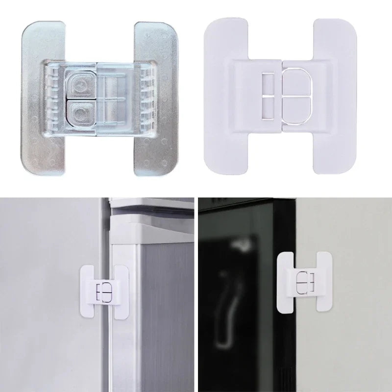 Window Lock, Punching-free, Self-adhesive and Child-proof Fastening, Refrigerator Door Closer, Drawer and Cabinet Safety Lock