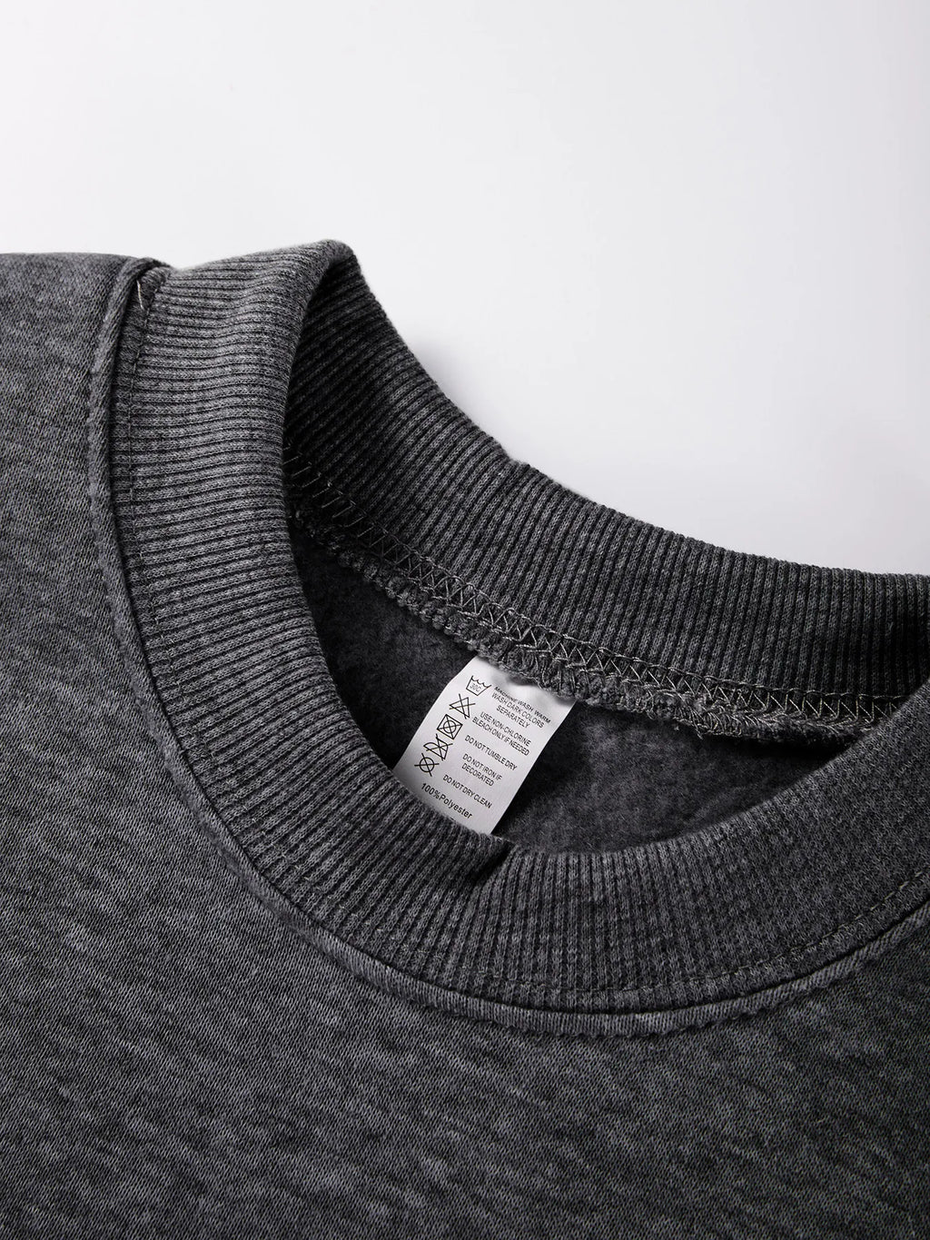Men'S Solid Sweatshirts Autumn Winter Loose Fleece Soft Hoodies Basics Crewneck Warm Sportswears Street Casual Mens Clothes