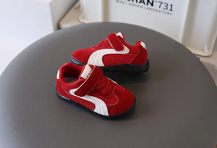 Baby Walking Shoes Autumn New Style Girls RetroStyle Soft Sole Non Slip Casual Shoes Boys BreathableVersatile Forrest Gump Shoes