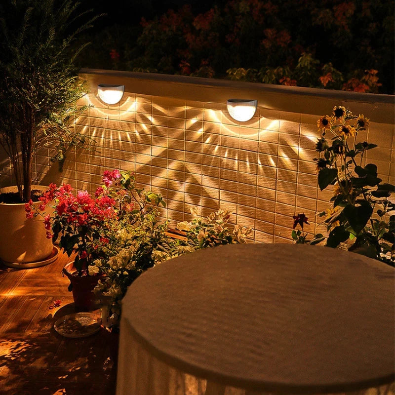 Outdoor Solar Garden Light Control Induction Energy Saving Waterproof Garden Wall Light For Courtyard Fence Decoration Lighting