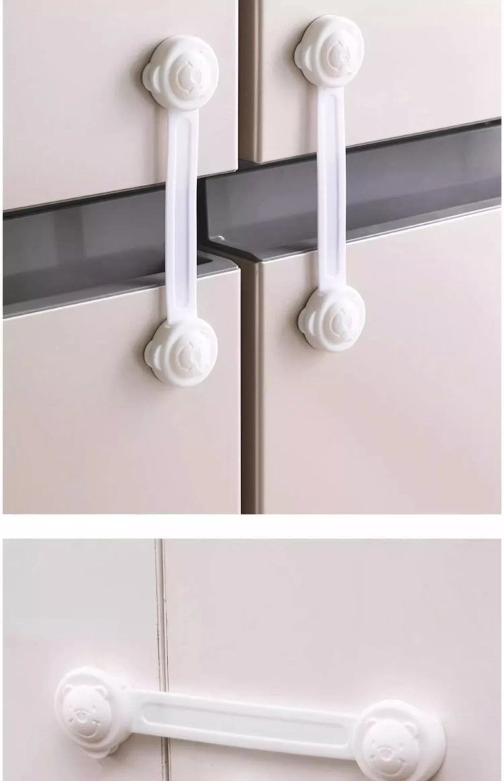 5/10PCS Baby Safety Locks Cabinet Locks Room Locks Drawer Locks Anti-Pinch Folio Locks Safety Protection Products