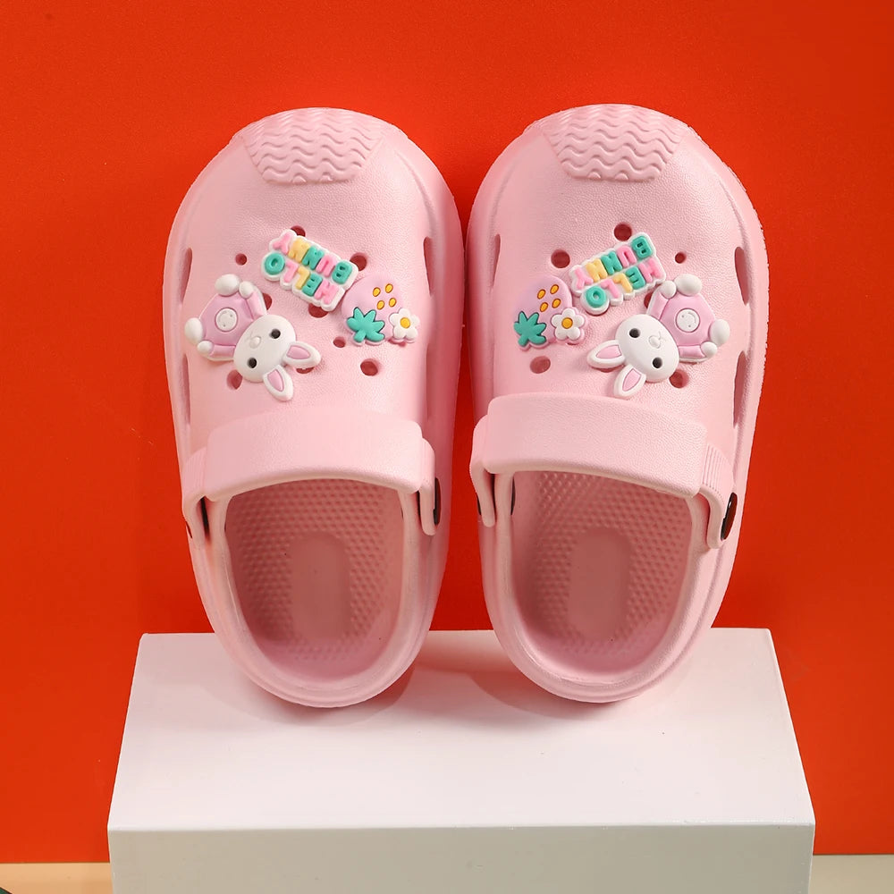 Slippers Baby Shoe Sandals Mules Breathable Girls Slippers with Soft Sole for Indoor Outdoor Activities and Anti-Slip Design