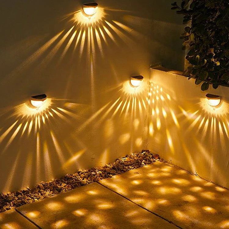 Outdoor Solar Garden Light Control Induction Energy Saving Waterproof Garden Wall Light For Courtyard Fence Decoration Lighting