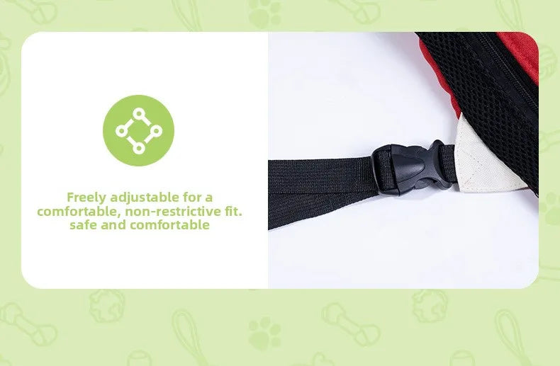 2026 New versatile Portable Pet Backpack for Outings, Dog and Cat Cotton Chest Four-Leg Backpack