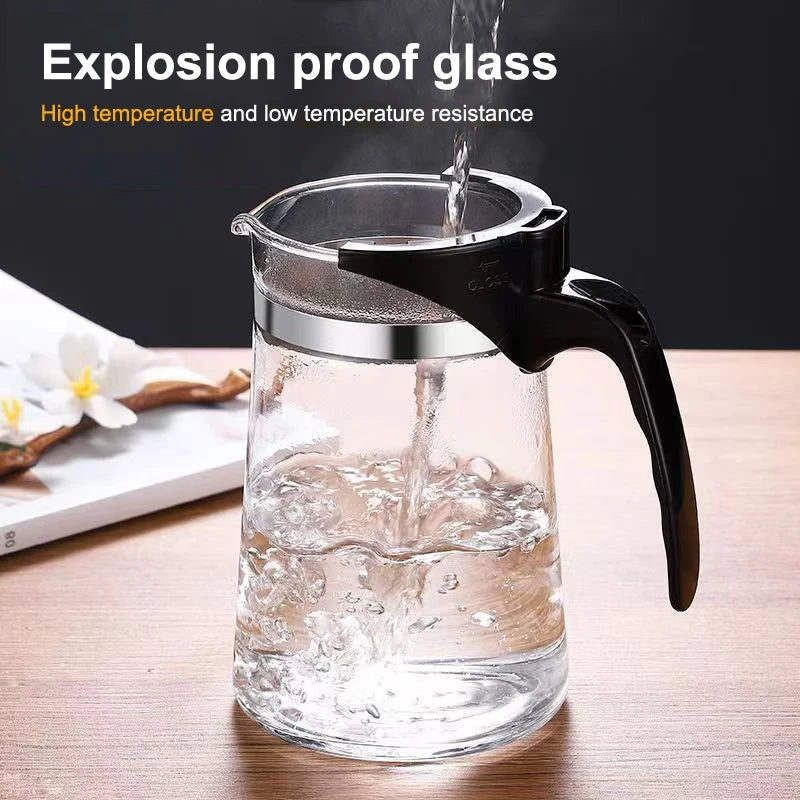 【F】Thick Durable Heat Resistant Glass Teapot Tea Infuser Filter Teawear Scented Tea Container Tea Strainer Teapot Homeware