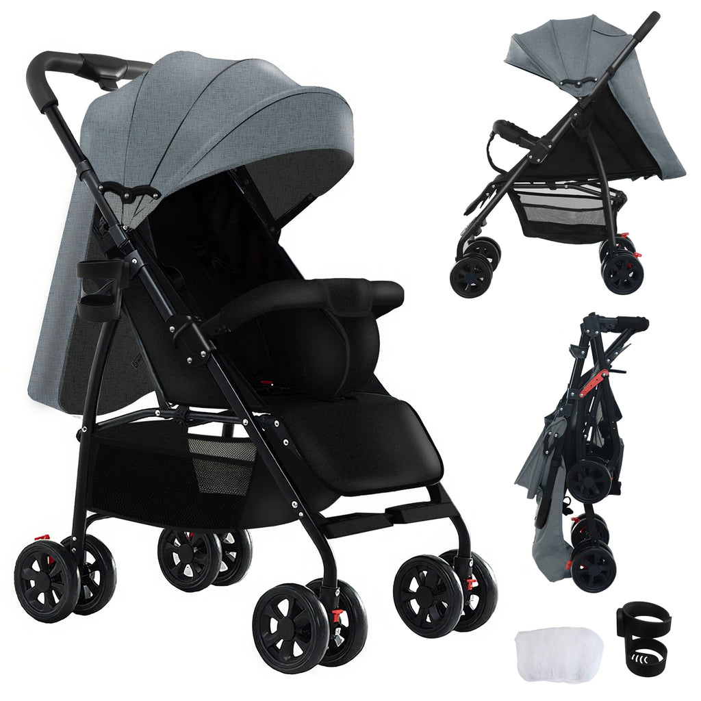 Stroller for baby stroller 3 in 1 stroller with storage basket Light stroller baby cars baby accessories,pram for child car seat