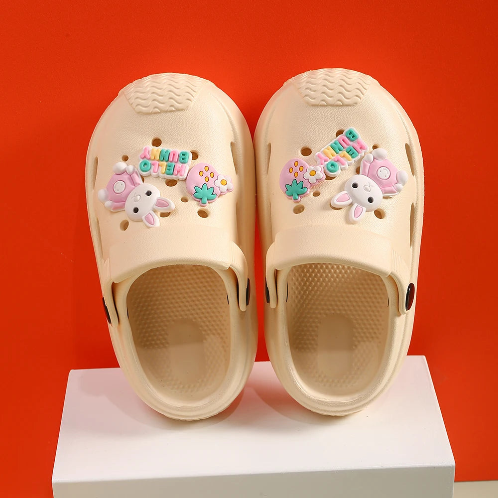 Slippers Baby Shoe Sandals Mules Breathable Girls Slippers with Soft Sole for Indoor Outdoor Activities and Anti-Slip Design