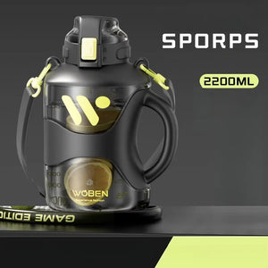 GIANXI Large Capacity Sports Kettle With Scale Portable Fitness One Key Open Lid Direct Drinking Tonton Bucket