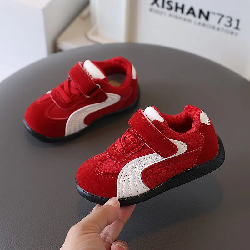 Baby Walking Shoes Autumn New Style Girls RetroStyle Soft Sole Non Slip Casual Shoes Boys BreathableVersatile Forrest Gump Shoes