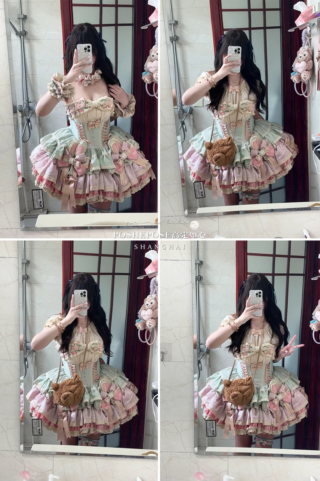 Heavy Industry Elegant Sexy Princess Birthday Dress 3D Big Bow Lace Edge Lace-up Slim Sweet Kawaii Lolita Ball Gown Dress Women