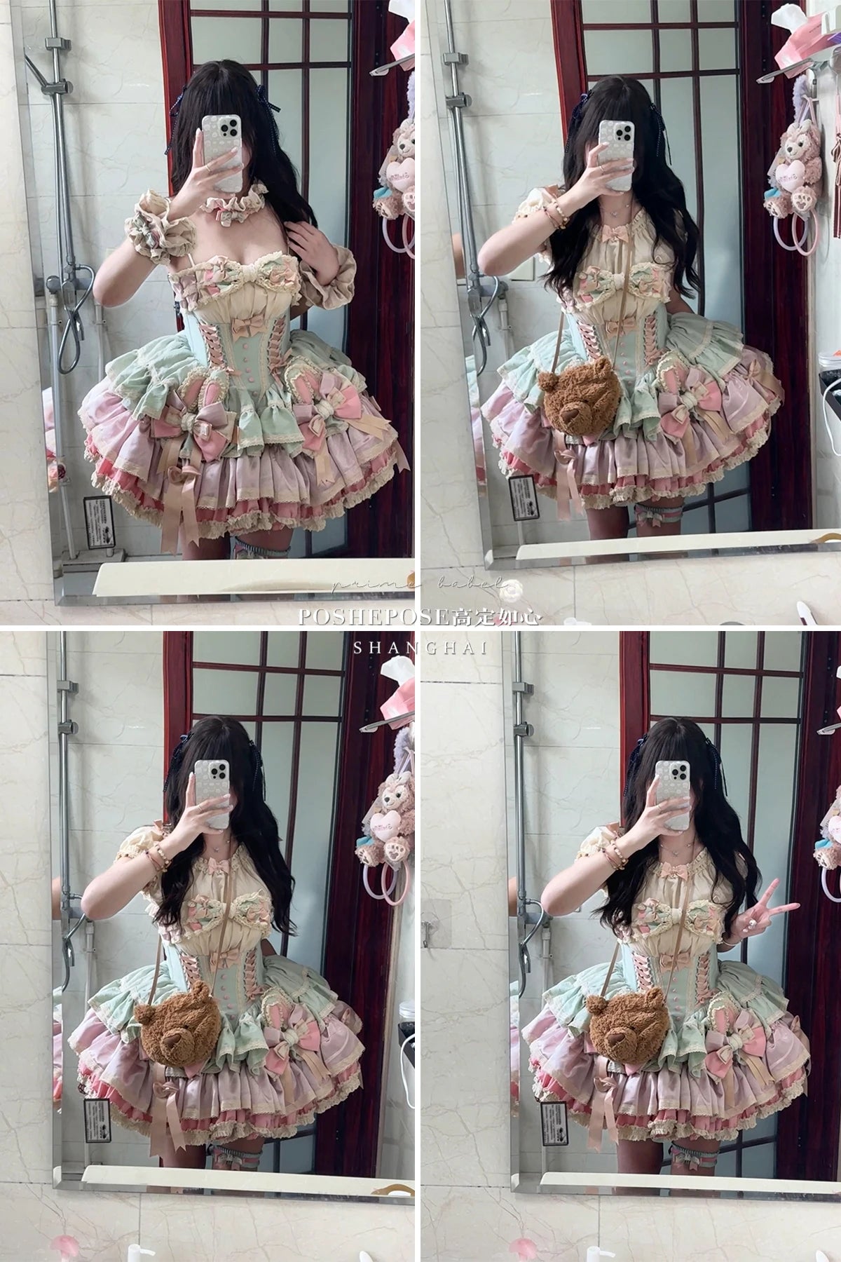 Heavy Industry Elegant Sexy Princess Birthday Dress 3D Big Bow Lace Edge Lace-up Slim Sweet Kawaii Lolita Ball Gown Dress Women