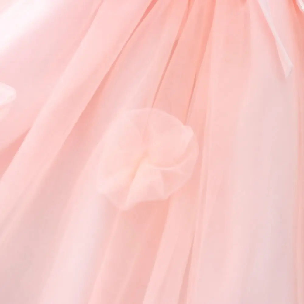 Fashion Lace-up Baby Girl Princess Dress Sleeveless Lace Baby Girl Bubble Dress Sweet Casual Butterfly Wing Pettiskirt Kids